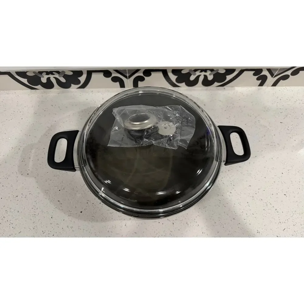 VTG Scanpan 2001+ Covered Low Dutch Oven 5 1/2 Quart Titanium Non-Stick Denmark